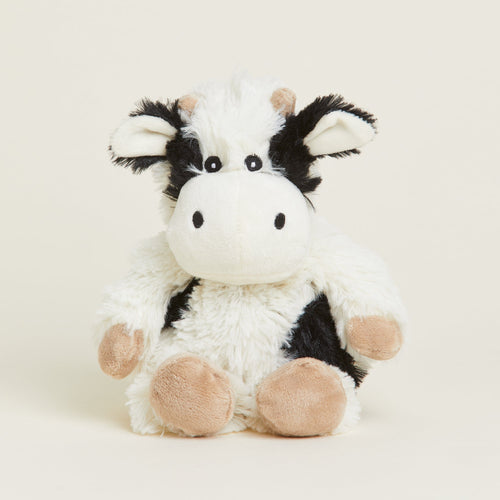 Image 96: Microwavable Black and White Cow Stuffed Animal Warmies Junior