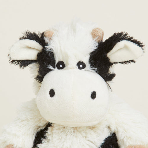 Image 97: Black and White Cow Stuffed Animal Warmies Junior