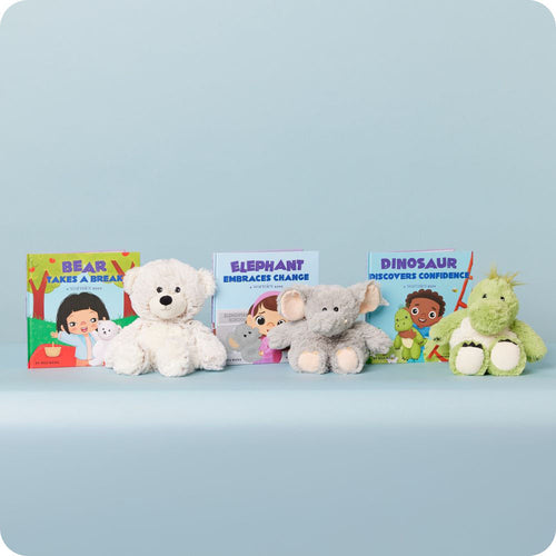 Image 91: warmies board book trio with warmies stuffed animals